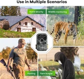 Fotokapan Gece Görüşlü 4K 48MP Av Kamerası 0.1s Tetik Hareket Aktif - 6