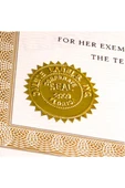 Soğuk Mühür Kabartma Damga Çelik Baskı Presi Desenli Gold - 5