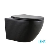 LENA ASMA KLOZET KAPAK DAHİL ET-604 MAT SİYAH - 1