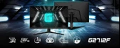 MSI 27" G2712F 1920x1080 (FHD) 16:9 FLAT ULTRA RAPID IPS 180HZ 1MS ADAPTIVE-SYNC GAMING MONITOR thumbnail 2