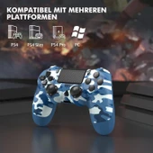 PS4 PS4 Pro PS4 Slim PS3 Oyun Konsolu İçin Kablosuz Wireless Control Kol 1000 mAh Batarya 12 Saat Çalışma Çift Titreşim - 2