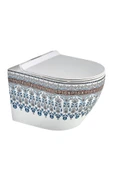 LENA ASMA KLOZET KAPAK DAHİL ET-X7029BY BEYAZ-MAVİ - 2