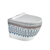 LENA ASMA KLOZET KAPAK DAHİL ET-X7029BY BEYAZ-MAVİ - 1