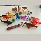 61408809 Hayvanlar Alemi Seti 15 Parçalı Full Set Deniz Hayvanları ve Kara Hayvanları thumbnail 3