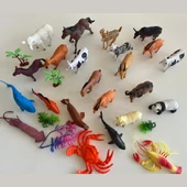Hayvanlar Alemi Seti 28 Parçalı Full Set Deniz Hayvanları ve Kara Hayvanları - 1
