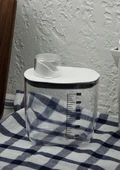 Plastik Erzak Kabı - Kilitli Kapaklı Erzak Kutusu - 1300 ML - 1
