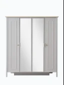 Yakamoz Sis Gri 4 Kapaklı Elbise Dolabı Gardırop 173x56x201cm - 3