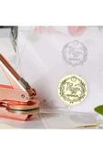 Soğuk Mühür Kabartma Damga Çelik Baskı Presi Lastik Sap Rosegold thumbnail 10