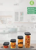 10’lu Saklama Kabı Seti BPA Free Bakliyat Kabı Hava Almaz Sızdırmaz Erzak Kabı - 2