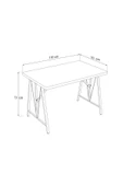 Hayat 70x110 Amalfi Mutfak Masası, Mutfak Masası Takımı, Yemek Masası, 2 Benchli - Kahverengi - 3