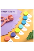 3D Kabartma Damga Makası 8 Desen Çocuk El Sanatları Anaokulu - 1