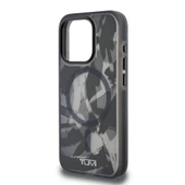TUMI iPhone 15 Pro Kılıf TUMI Orjinal Lisanslı M-safe Şarj Özellikli Buzlanmış Saydam Fırça Kamuflajı Desenli Kapak thumbnail 7