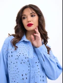 7034 GÖMLEK-KOYU MAVİ - 2