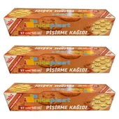 Niceplast Kesimsiz Yağlı Fırın Pişirme Kağıdı - 37 Cm. x 50 Metre - 3 Paket thumbnail 1