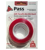 Pass Çift Taraflı Akrilik Bant 18mm 2 metre - 2