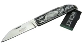 CRKT CR 0102 Kamp Çakı 20 cm - Balık Desenli Metal Sap, Kılıflı, Kutulu - 1