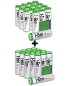 I-GEN B183 16 ADET AA 2700 MAH ŞARJLI KALEM PİL + 16 ADET AAA 900 MAH ŞARJLI İNCE KALEM PİL 1.2V NI-MH - 1