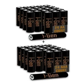 I-Gen A175 48'li Paket Ultra Alkalin Pil 24 Adet LR03 1.5V AAA İnce Kalem Pil + 24 Adet LR6 1.5V AA Kalem Pil - 1