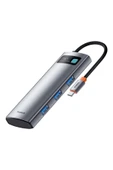 BASEUS StarJoy 7-Port HUB Type-C to HDMI 4K 60Hz x1+USB3.0x3+PDx1+SD/TFx1 Space Grey B00030708811-00 - 1