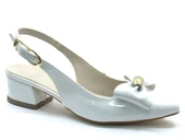 Mehtap Arkası Açık Fiyonk Detaylı Klasik Kadın Topuklu Ayakkabı thumbnail 11