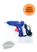 Wuvera 20W Sıcak Silikon Tabancası – Çekme Eritme Tabanca & Şeffaf Mum Yapıştırıcı – Hızlı ve Güçlü Yapıştırma Çözümü! - 2