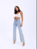 5171 DENİM BUTTONED WIDE KEG-AÇIK MAVİ - 2