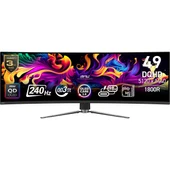 MSI 49" MPG 491CQPX QD-OLED 5120x1440 DQHD CURVE 240HZ 0.03MS G-SYNC COMPATIBLE GAMING MONITOR - 1