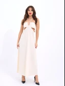 7024 ELBİSE-BEJ thumbnail 1