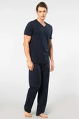 Cacharel Erkek Kısa Kollu Modal Pijama Takımı - 9