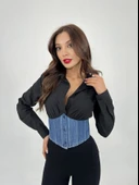 6963 GÖMLEK-SİYAH thumbnail 3