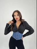 6963 GÖMLEK-SİYAH thumbnail 1