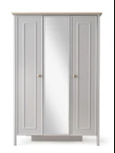 Yakamoz Sis Gri 3 Kapaklı Elbise Dolabı Gardırop 173x56x201cm - 1