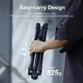 Katlanabilir Işık Ayağı Tripod TT43 Işık Standı Alüminyum, 180 ° Ters Çevrilebilir Ayaklar 75/190cm - 5