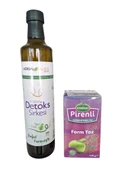 herbal palace detoks sirkesi 500 ml & Pirenli toz 135 gr ikili yaz seti - 1