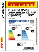 Pirelli 245/35R20 95Y XL P-zero Pz4 L.S. RFT *Moe Oto Yaz Lastiği (Üretim Yılı: 2025) - 2