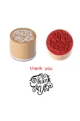 Ahşap Damga 3’lü Mühür Set Love - Miss You - Thank You Temalı thumbnail 7