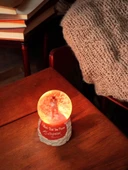 Atatürk fotoğrafı temalı  Işıklı ,izmir marşlı,müzikli Büyük Boy Kar küre thumbnail 1