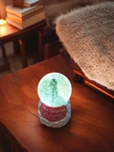 Atatürk fotoğrafı temalı  Işıklı ,izmir marşlı,müzikli Büyük Boy Kar küre thumbnail 3