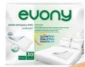 EVONY Yatak Koruyucu Örtü 60x90cm 30 Lu - 1