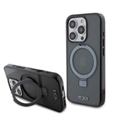 TUMI iPhone 15 Pro Kılıf TUMI Orjinal Lisanslı M-safe Şarj Özellikli PC TPU Metal Logolu Ring Standlı Kapak thumbnail 1