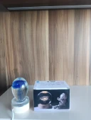 Ahşap altlıklı ışıklı küre - 8