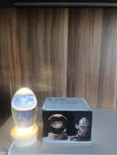 Ahşap altlıklı ışıklı küre thumbnail 7