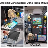 Polham 2 Adet Set Araç İçi Arka Koltuk İçin 8 Bölmeli Organizer, Su Geçirmez, Kolay Temizlenir Eşya Düzenleyici - 2