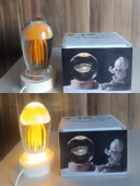 Ahşap altlıklı ışıklı küre thumbnail 9