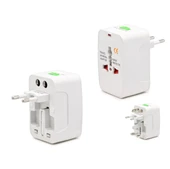 HADRON HDX-1253 UNIVERSAL FİŞ ADAPTÖRÜ BEYAZ - 1