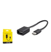 HADRON HDX-1015 TYPE-C (M) TO USB (F) KABLO OTG SİYAH - 1