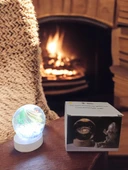 Ahşap altlıklı ışıklı küre thumbnail 1