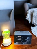 Ahşap altlıklı ışıklı küre thumbnail 4