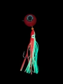 S.F. Melek Gözü Jig 150g Kırmızı UV - 0/3 No Paslanmaz İğne - Kırmızı Glow Saçak - 3