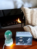 Ahşap altlıklı ışıklı küre thumbnail 1